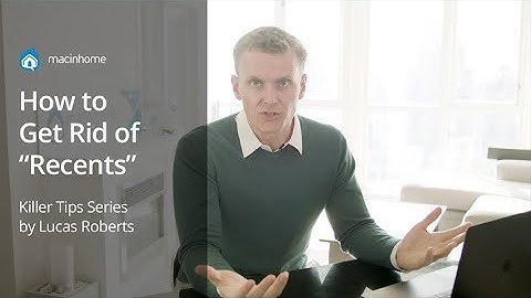 How to Remove "Recents" in Mac Finder