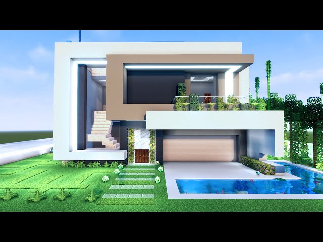 Minecraft Tutorial - Casa Moderna Completa •MANYACRAFT• 