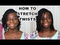 How To Stretch Twists On Natural Hair in MINUTES