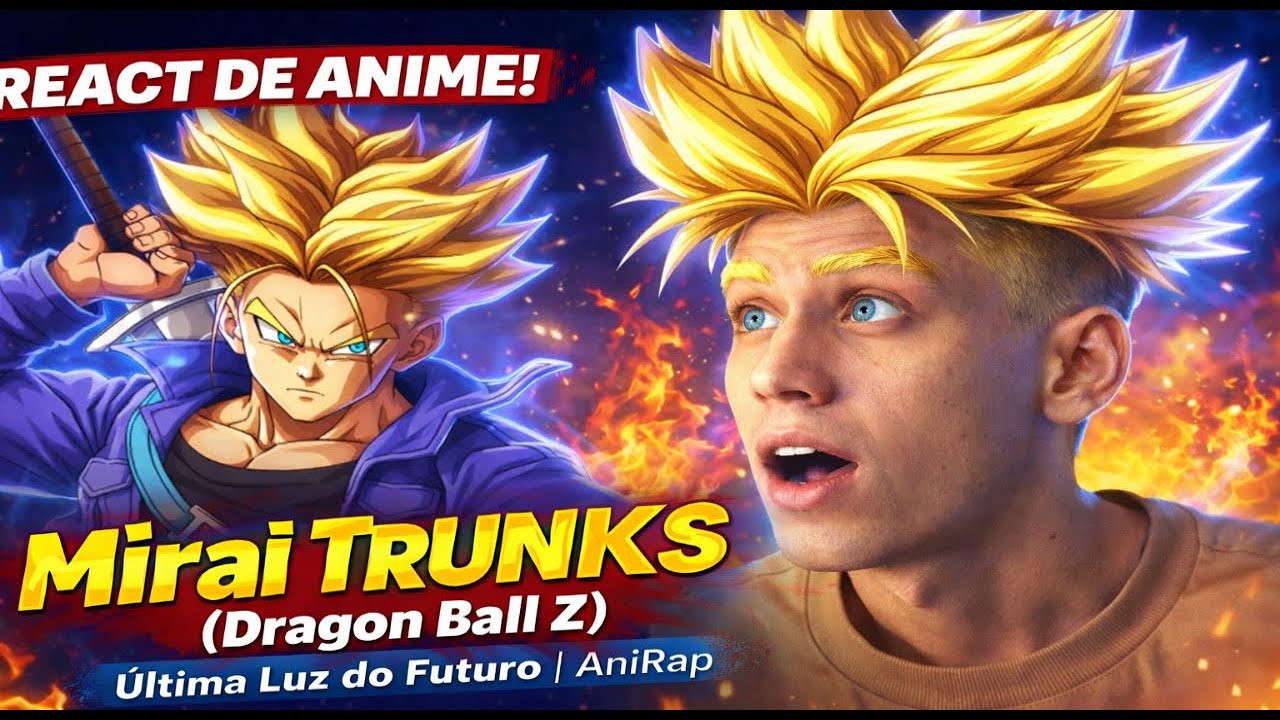 GABRIEL REACT - Mirai Trunks (Dragon Ball Z) | Última Luz do Futuro | AniRap