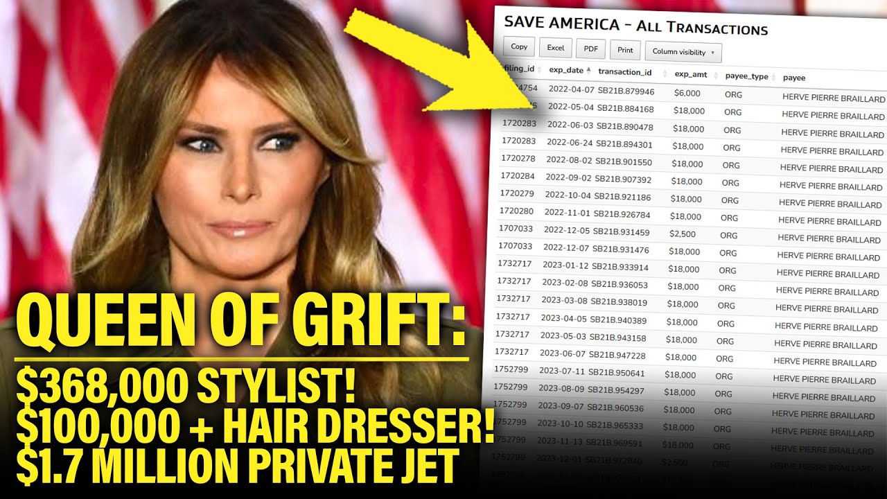 Melania CAUGHT GRIFTING Campaign Donations Again
