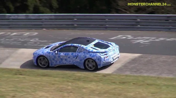BMW i8 Hybrid Prototype testing on the Nürburgring. Sexy (?) 3 cylinder sound?