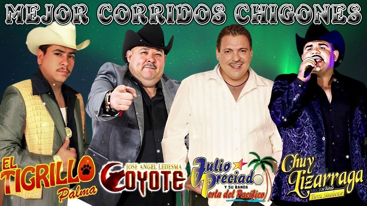 CORRIDOS CON BANDA | El Coyote, Chuy Lizárraga, El Tigrillo y Julio Preciado | Mix Para Pistear 2023