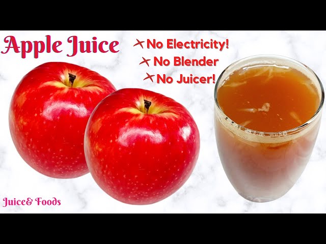 Apple Juice Recipe With & Without Juicer - Swasthi's Recipes