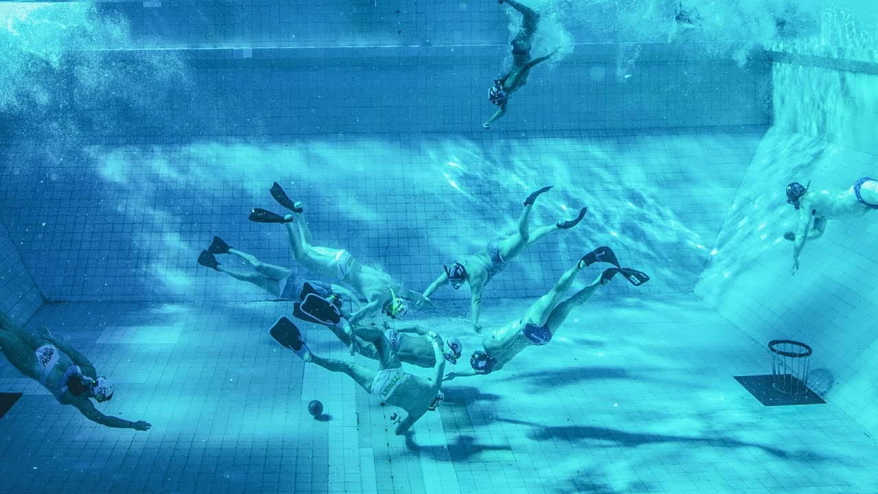 ⁣Underwater Rugby is WILD!!!