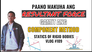 Paano Makuha ang Resultant Force Gamit ang Component Method |Statics of Rigid Bodies|
