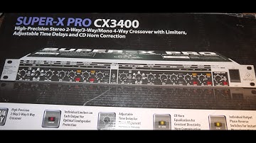 How to avoid burning your loudspeakers Behringer Super-X PRO CX3400 x-over