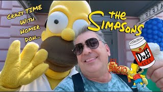 POV Simpsons Crazy Ride in Springfield. Ride Closing omg