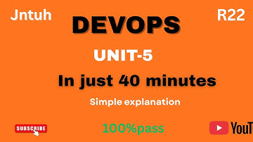 Devops unit5 | in just 40 minutes | 100% pass | must watch 🙃