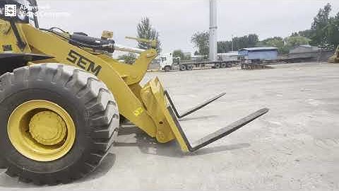 SEM656D 5 tons Wheel Loader with fork #payloader #wheelloader #caterpillar #cat
