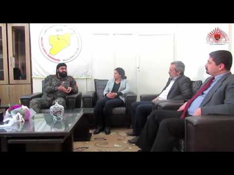 زيارة القائد العسكري لقوات الصناديد بندر حميدي الدهام لمجلس سوريا الديمقراطية