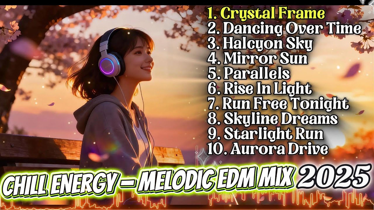 🎧 Best Chill Energy EDM Mix 2025 – Melodic Beats to Study, Focus & Boost Your Mood All Day!