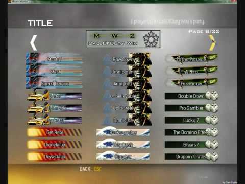 All Emblems and Titles (MW2) - YouTube.