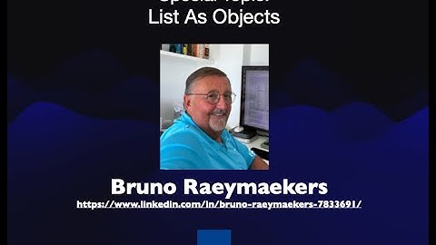 4DMethod #80 | List As Objects – Bruno Raeymaekers