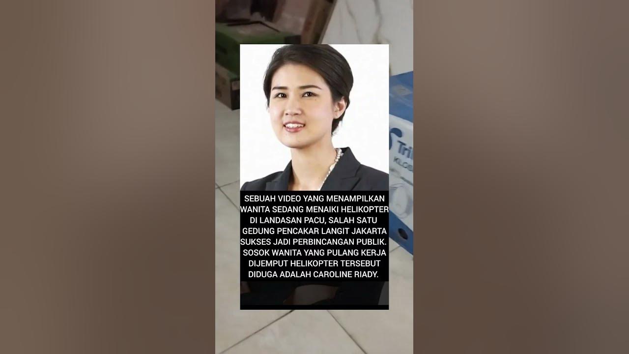 YANG LAGI VIRAL, CAROLINE RIADY PULANG KERJA DIJEMPUT HELIKOPTER #shorts #short