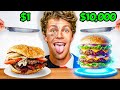Eating cheap vs expensive food challenge