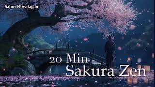 🌸 20 Minute Zen Meditation Timer | Japanese Sakura BGM with Bell | Deep Meditation