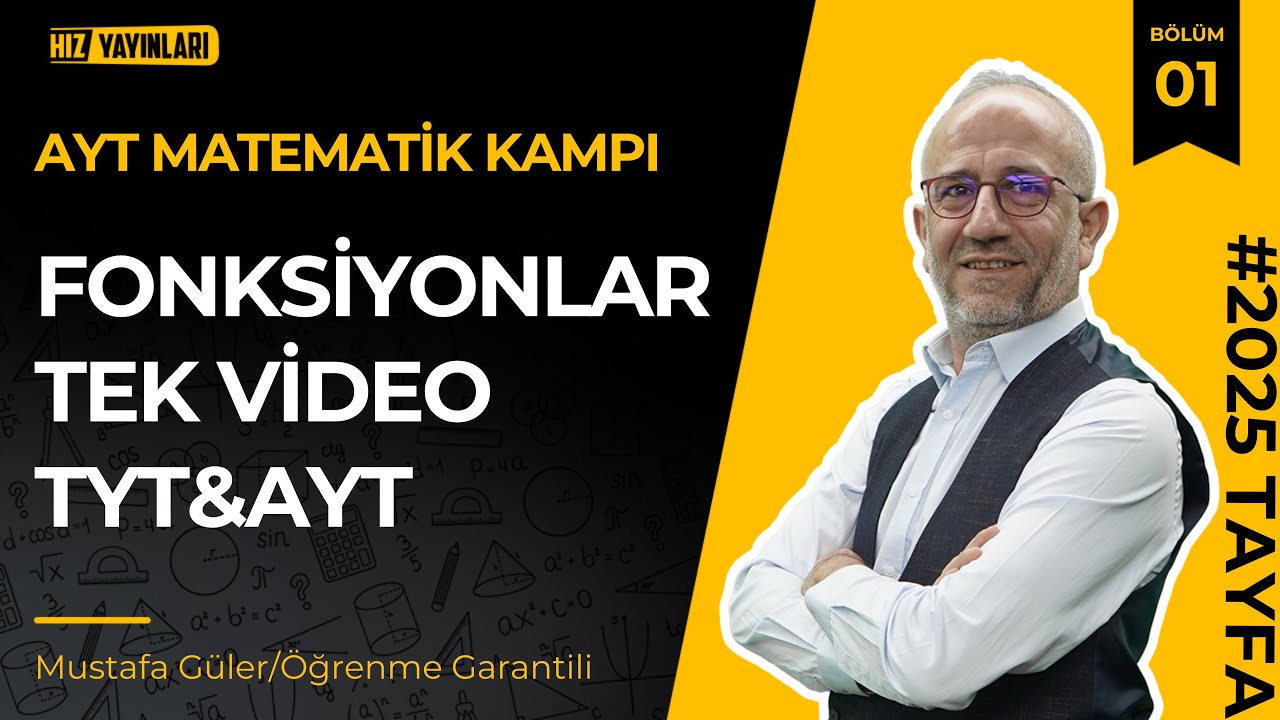 Ayt-1 Fonksiyonlar Konu Anlatımı | Tek Video | Pdf #öğrenmegarantili