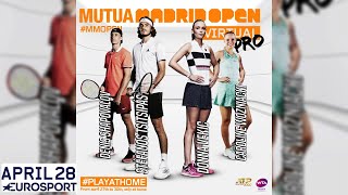 🔴Mutua Madrid Open Virtual Pro | Day 2 | Tennis | Livestream | Eurosport