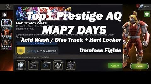 Top1 Alliance Quest Map7 Day 5. Full Path Fights Acid Wash, Diss Track, Hurt Locker