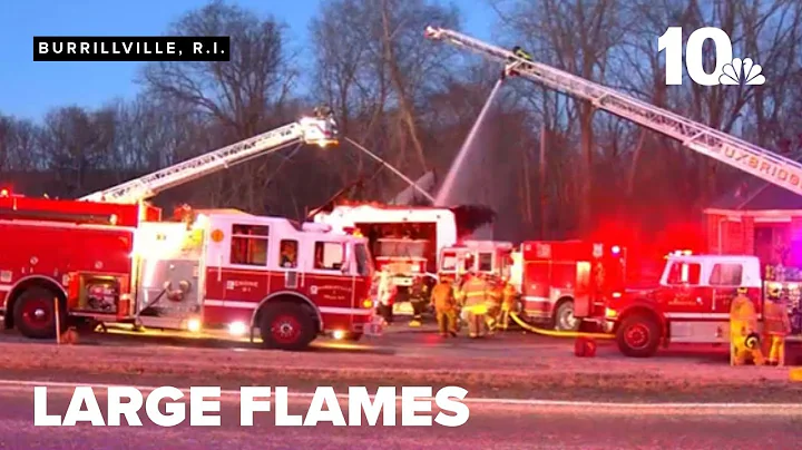 Flames break out inside firehouse