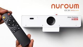 Nuroum V21-AF QHD Webcam for Conference with 4 Microphones I Unboxing & Review