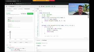 LeetCode 912 | Sort an Array | Merge Sort | TC : O(nlogn) | SC : O(n)
