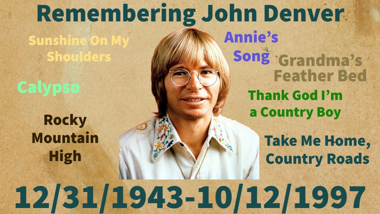 Remembering John Denver on his birthday. 12/31/194310/12/1997. YouTube