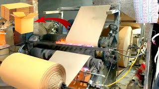 How to make a cardboard carton box in factory | corrugated box manufacturing process