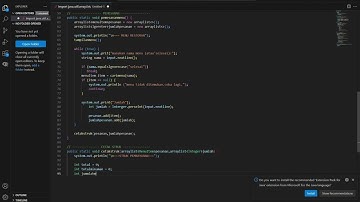 cara membuat sebuah program Java mengenai aplikasi sederhana di sebuah restoran makanan.