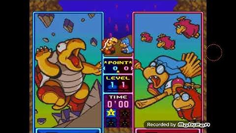 Tetris attack (Hookbill the koopa vs kamek )