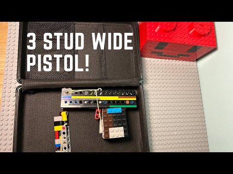 WORKING LEGO PISTOL (3 Studs wide!)