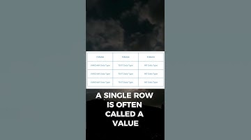 SQL Data Types for Dummies! #shorts #database