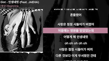Gist - 인생네컷 (Feat. JAEHA)ㅣLyrics/가사