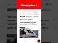 Railway Update RBI Say #shorts #trending #topheadlines #todaynews