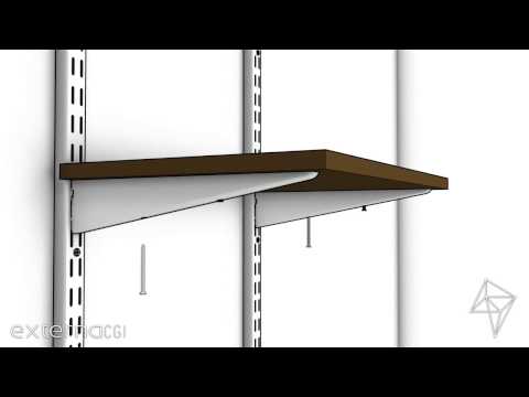 How to Install Wall Shelves Using Standards and Brackets