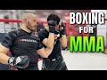 Boxing footwork for mma pivot to set up strikes and takedowns