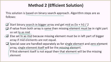 Find lost element from a duplicated array | GeeksforGeeks