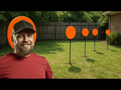 Building a SHOOTING RANGE IN THE GARDEN (relaxing video)