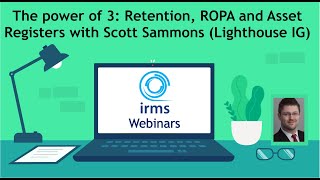 Irms Public Sector The Power Of 3 Retention, Ropa And Et Registers