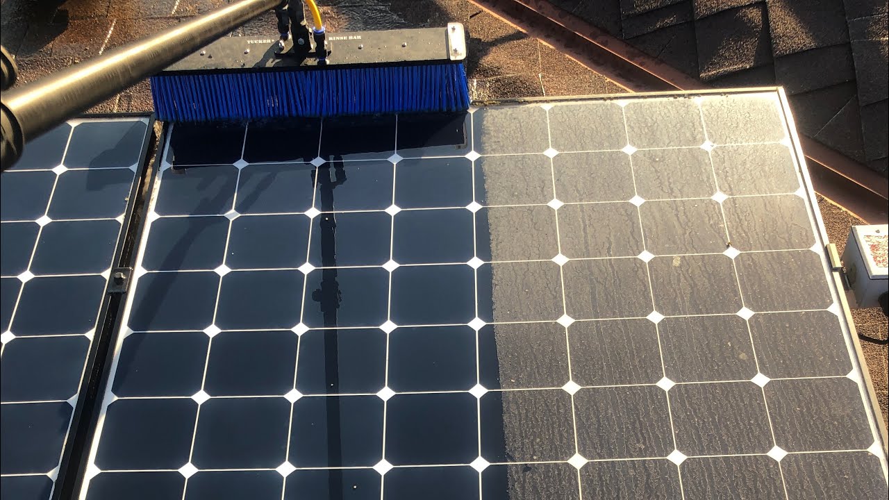 Professional Solar Panel Cleaning - YouTube