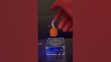 Music Teslacoil Experiment #teslacoil #idea #experiment  #science  #musik #amazing #short #shorts
