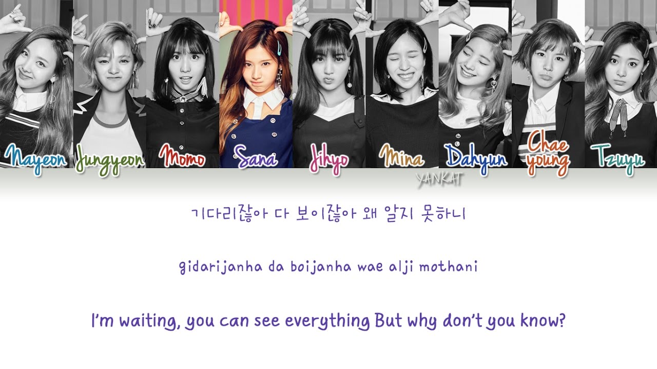 Twice Signal Color Coded Hanromeng Lyrics By Yankat