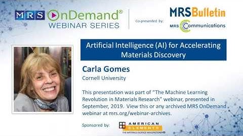 Artificial Intelligence (AI) for Accelerating Materials Discovery