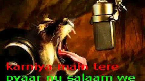 Tere Bin Chain Nahi Aunda Karaoke With Lyrics