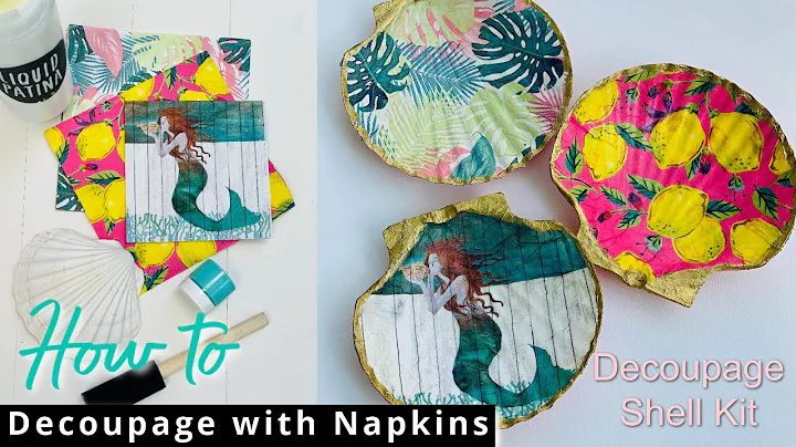 How to Decoupage with paper napkins, easy hacks and tricks!