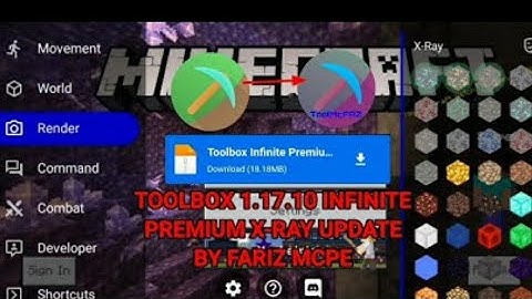 TOOLBOX 1.17.10 PREMIEM XRAY MODIFIED BY FARIZ MCPE 😱✅