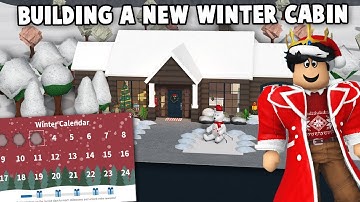 BUILDING a NEW BLOXBURG WINTER HOUSE in HARD MODE... and THIRD ADVENT CALENDAR DAY