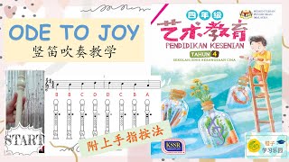四年级音乐《ODE TO JOY》 歌曲简介+手指法影片+竖笛吹奏