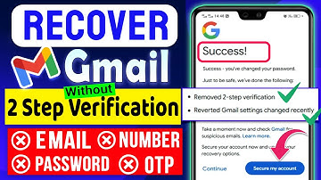 How to Recover Gmail Account Without 2 Step Verification Gmail Forgot Password | Gmail Recovery 2026